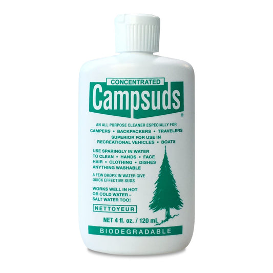 Sierra Dawn Campsuds Biodegradable Soap – All Purpose Cleaner for Camping, Hiking, Backpacking, Household – Perfect Liquid Soap for Camping Dishes, Shower, Shampoo, Hand