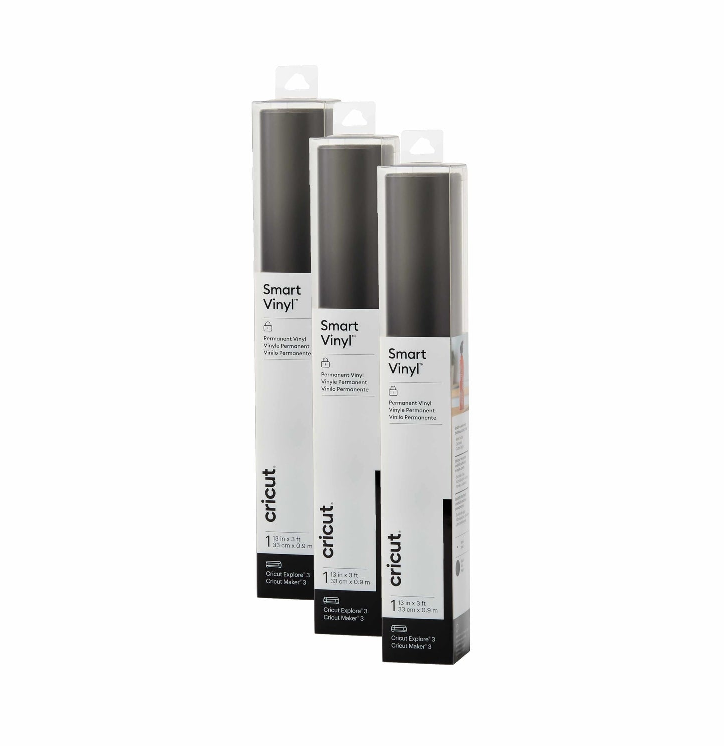 Cricut Smart Permanent Vinyl, White - 3ft Roll (13'x36') Adhesive Craft Vinyl - Matless cutting for cuts up to 12ft with Maker 3 / Explore 3 Machines