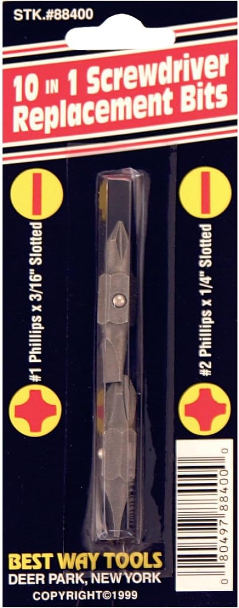 88400 10-in-1 Replacement Double End Screwdriver Bit