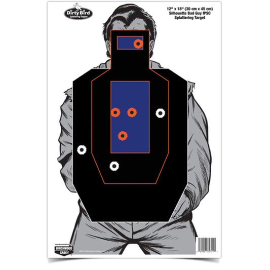 Birchwood Casey Non-Adhesive Dirty Bird 12"x18" Splattering Targets Practice Shooting for Indoor and Outdoor Use