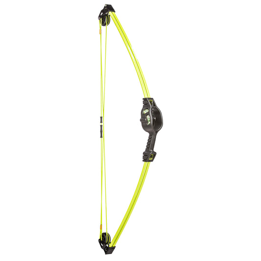 Bear Archery Spark Youth Bow Set, Recommended for Ages 5 to 10, Ambidextrous, Includes 2 Arrows, Armguard, Quiver