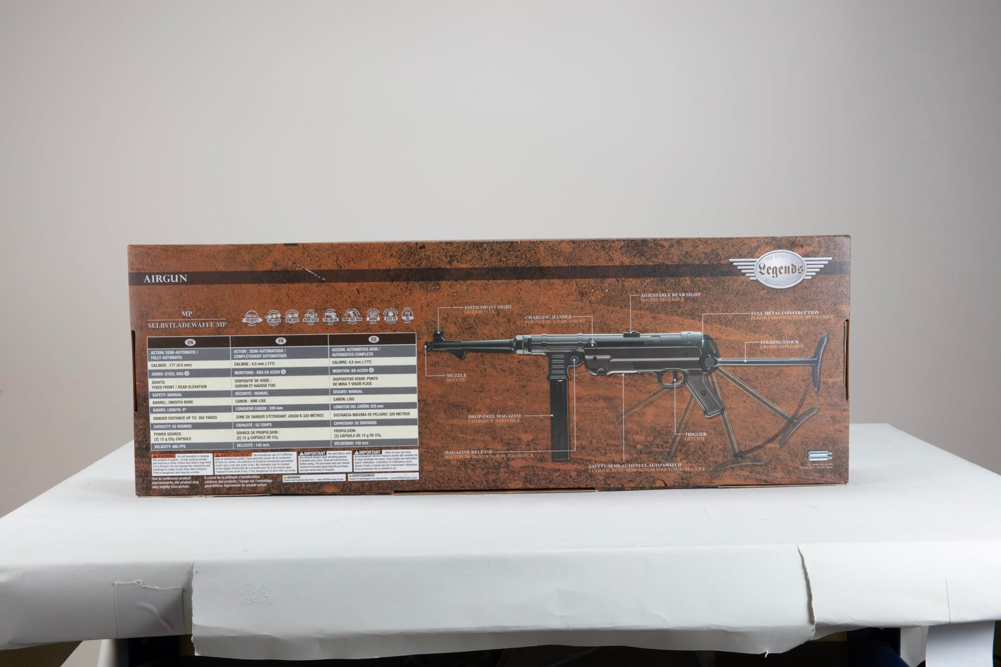 Umarex Legends MP Blowback All Metal Automatic .177 Caliber BB Gun Air Rifle