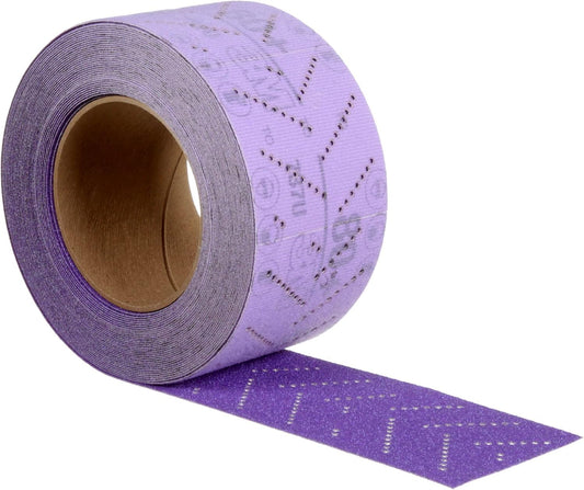 3M Cubitron II Hookit Abrasive Sheet Roll, 34442, Multi-Hole, 70 mm x 12 m, 80+ Grade, Automotive Sanding Roll Sandpaper for Coating Removal, Body Repair, Auto Sanding
