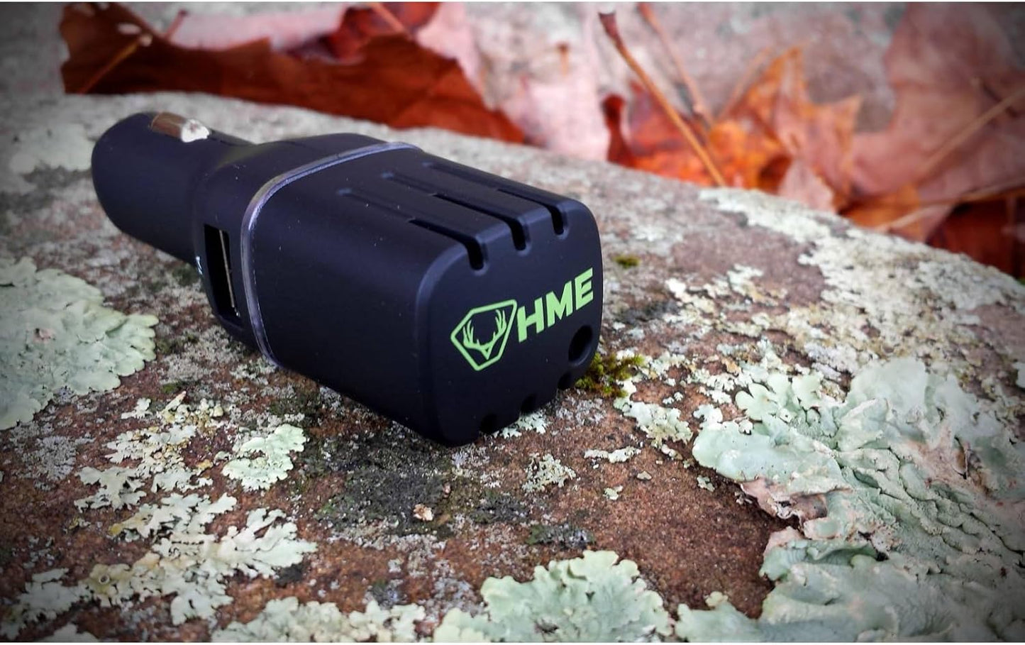 HME Scent Slammer Car Air Purifier with Dual USB Ports | Effective Compact Portable DC Vehicle Dual Ozone Air Cleaner from Smell, Dust & Smoke