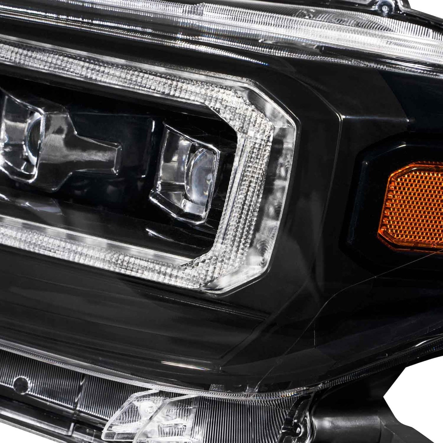LED Headlights with Amber DRL compatible with Toyota, Tacoma 2016-2023 (pair)