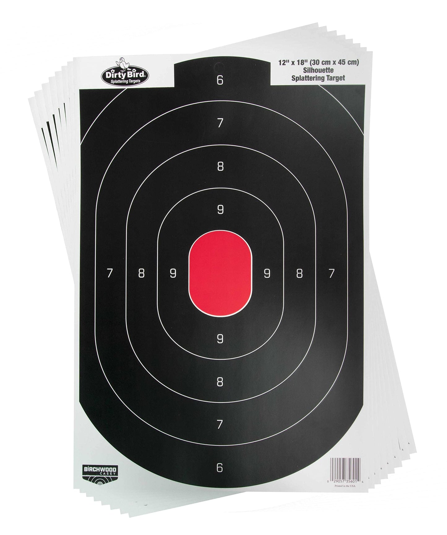 Birchwood Casey Non-Adhesive Dirty Bird 12"x18" Splattering Targets Practice Shooting for Indoor and Outdoor Use