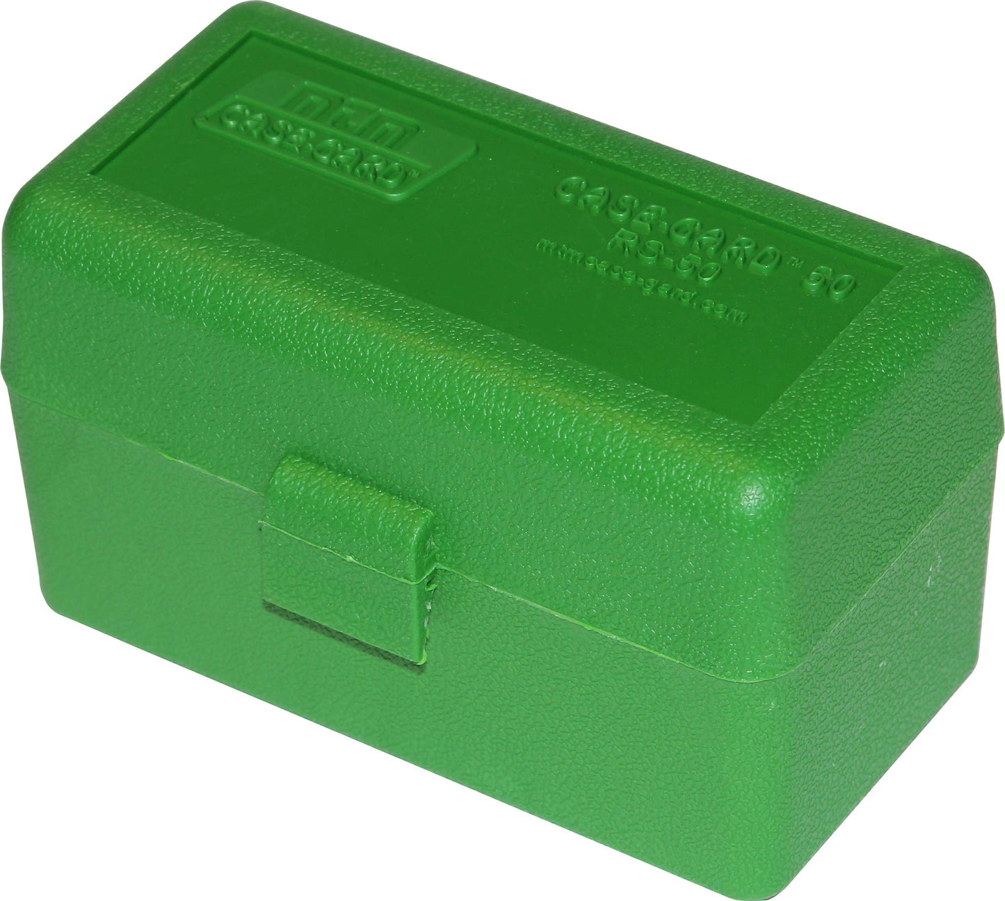 MTM RS-50-10 50 Round Flip-Top Rifle Ammo Box .222 to .222 Mag, USA Made, Green