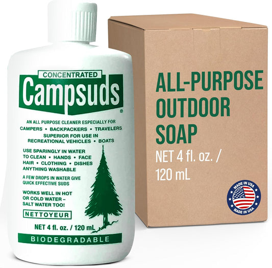 Sierra Dawn Outdoor Soap - Premium Biodegradable Camping & Backpacking Essential - All-Purpose Natural Soap for Dishes, Clothes & Personal Care - Trusted by Outdoor Enthusiasts, 4 Ounce