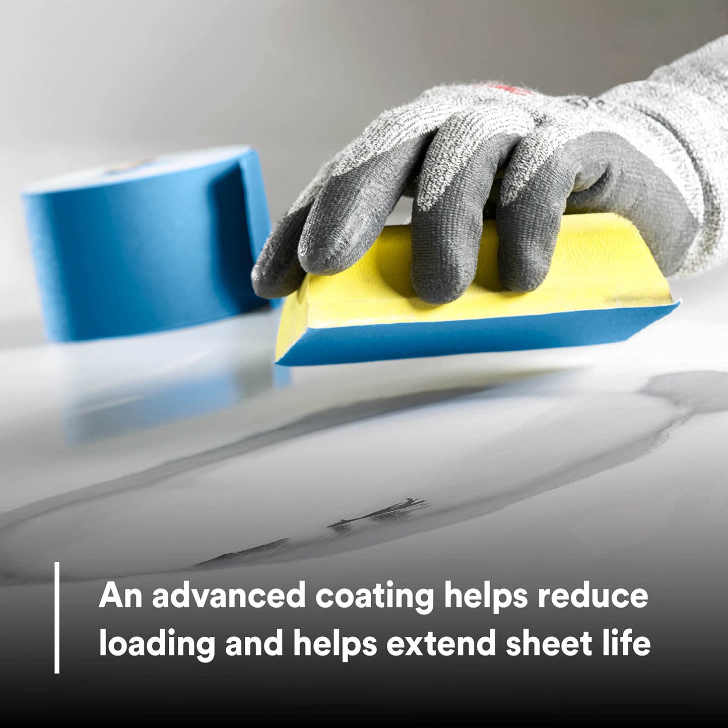 3M Stikit Blue Abrasive Sheet Roll, 36217, No Hole, 2.75 in x 20 yd, 80+ Grade, Automotive Sanding Roll Sandpaper for Coating Removal, Body Repair, Auto Sanding