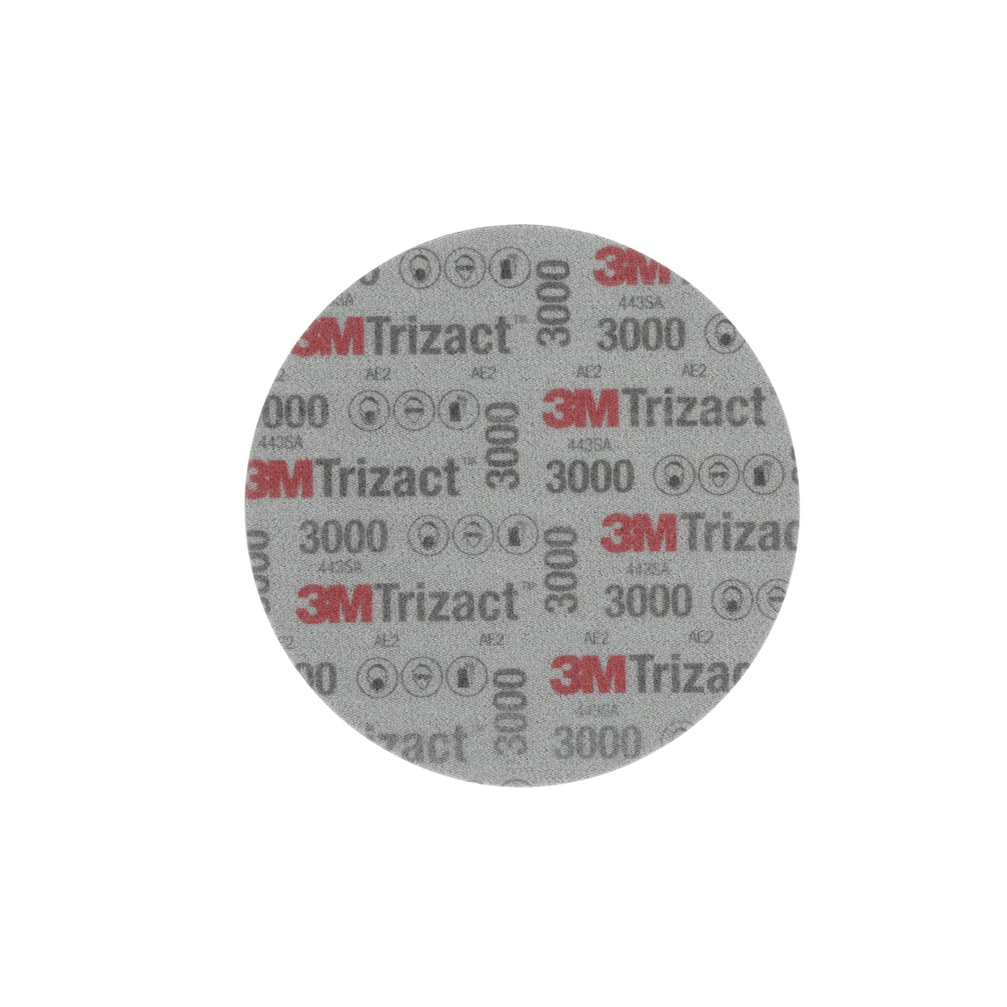 3M Trizact Hookit Foam Disc, 02087, 3 in, P3000, 15 discs per carton